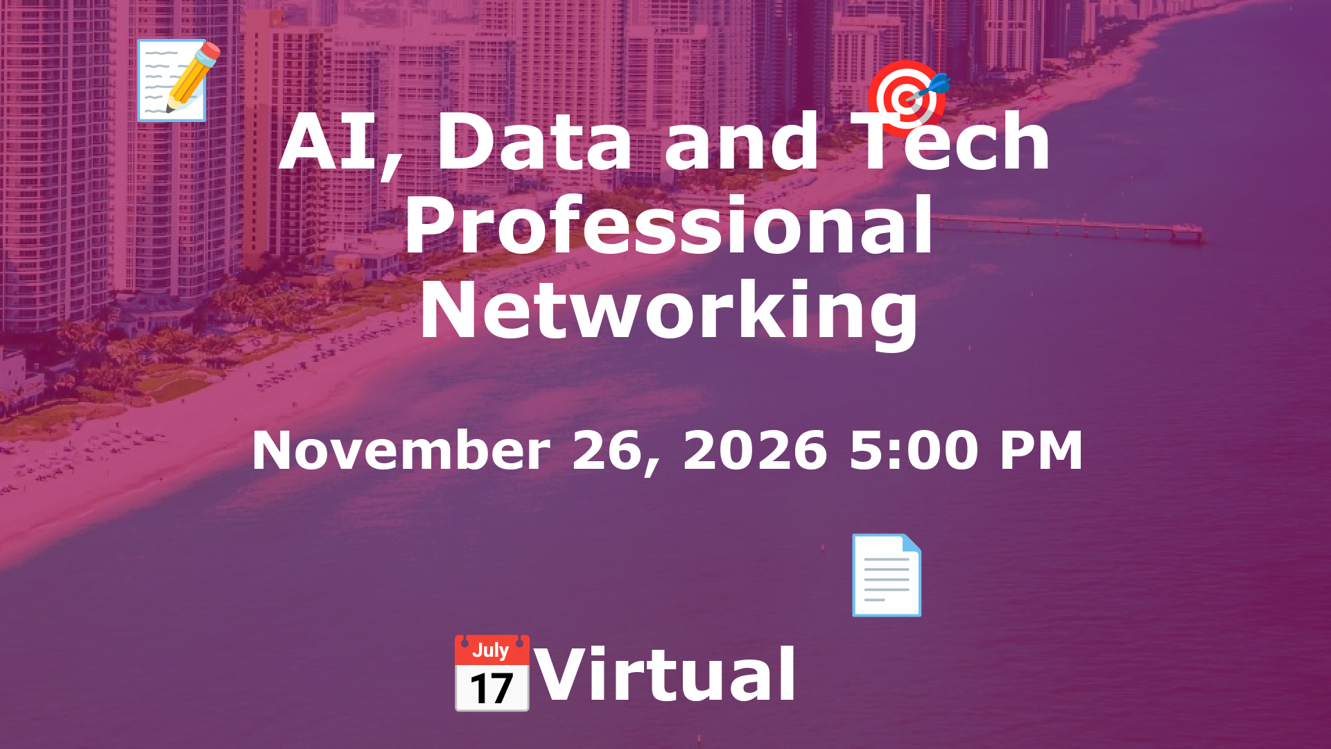 AI, Data and Tech Professional Networking event image